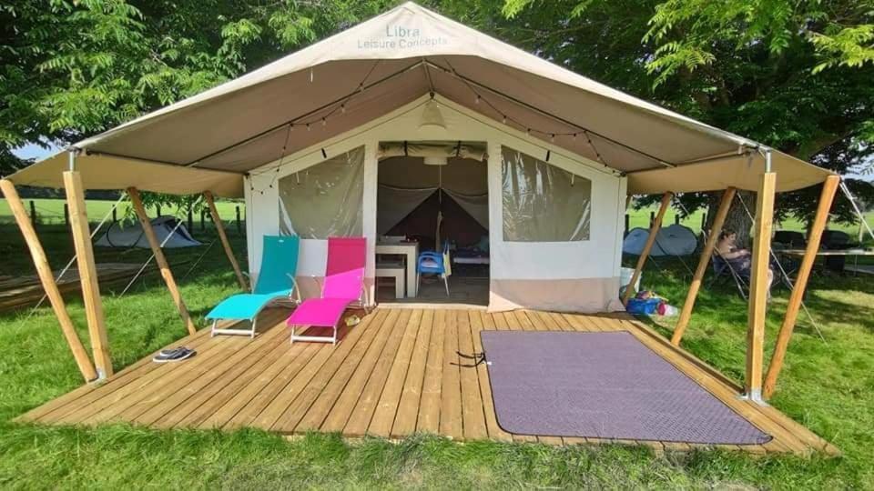 Tente Lodge La Plage Autet Bagian luar foto