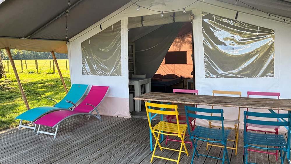 Tente Lodge La Plage Autet Bagian luar foto