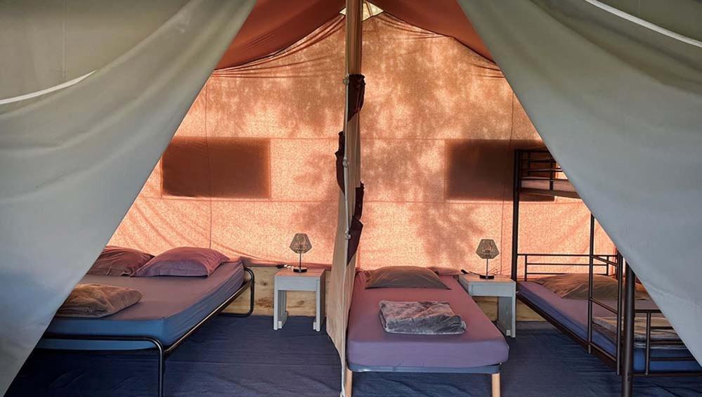 Tente Lodge La Plage Autet Bagian luar foto