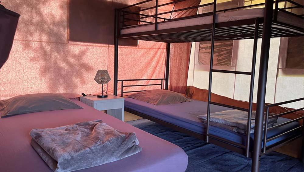 Tente Lodge La Plage Autet Bagian luar foto